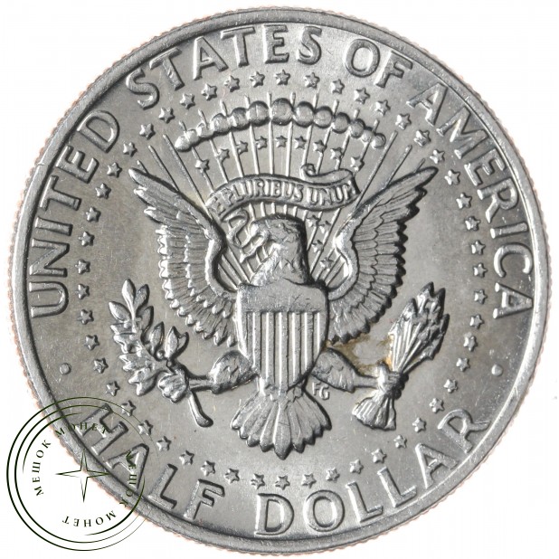 США 50 центов 1973 Kennedy Half Dollar без обозначения двора