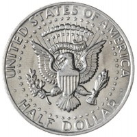 США 50 центов 1972 Kennedy Half Dollar без обозначения двора