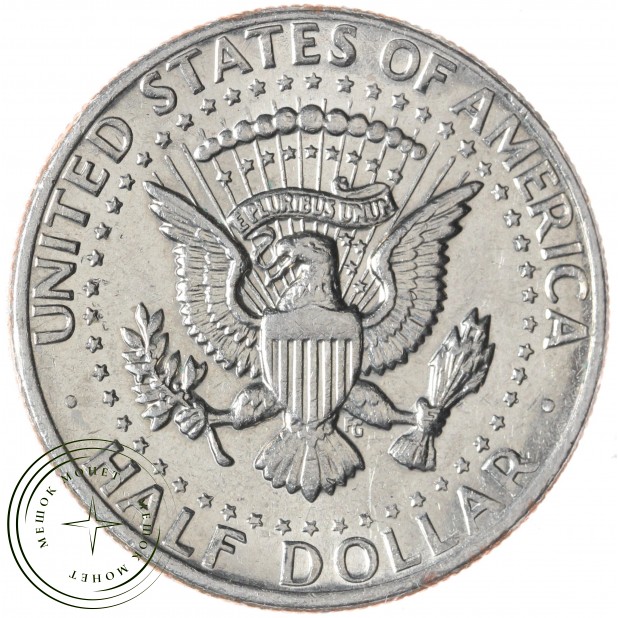 США 50 центов 1971 Kennedy Half Dollar без обозначения двора
