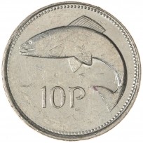 Монета Ирландия 10 пенсов 1995