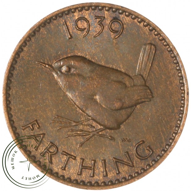 Великобритания 1 фартинг 1939 — 937045465