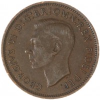 Монета Великобритания 1 фартинг 1951