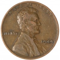 США 1 цент 1944