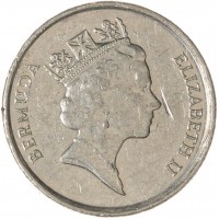 Монета Бермуды 10 центов 1997