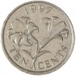 Бермуды 10 центов 1997