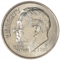 Монета США 1 дайм 2006 P