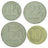 Монета Монеты России регулярного чекана 2019 ММД. (4 шт.)