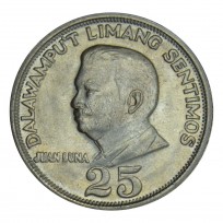 Монета Филиппины 25 сентимо 1972