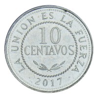 Монета Боливия 10 сентаво 2017
