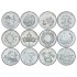 Канада Набор монет 25 центов 2000 Миллениум (12 штук)