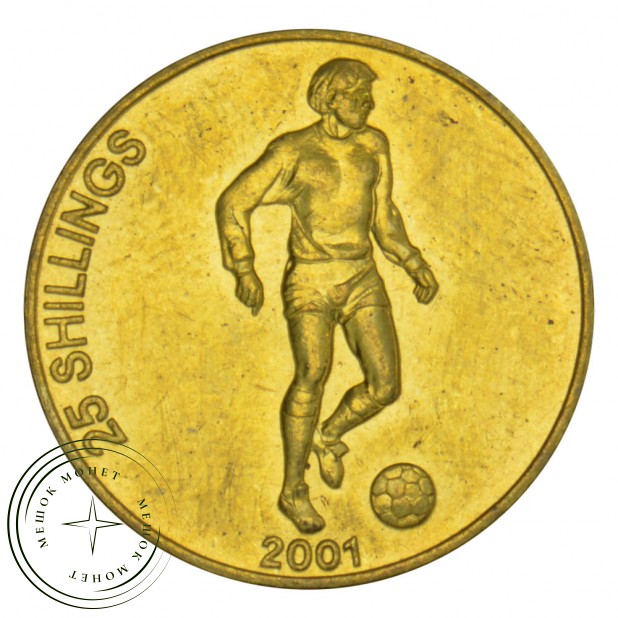 Сомали 25 шиллингов 2001 Футболист