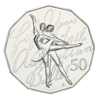 Австралия 50 центов 2012 50 лет австралийскому балету