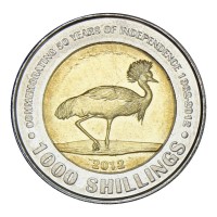 Монета Уганда 1000 шиллингов 2012 50 лет Независимости