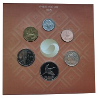 Южная Корея Годовой набор 2011 (6 штук)