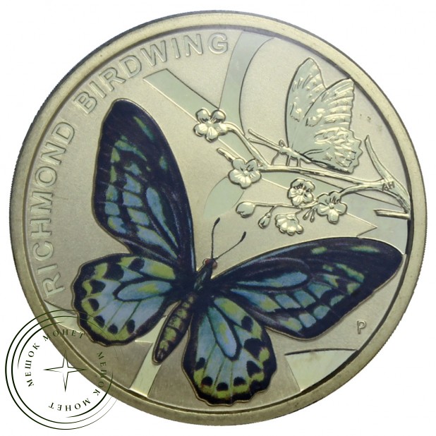 Австралия 1 доллар 2016 Бабочка