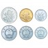 Китай Набор монет 1986-2014 (6 штук)
