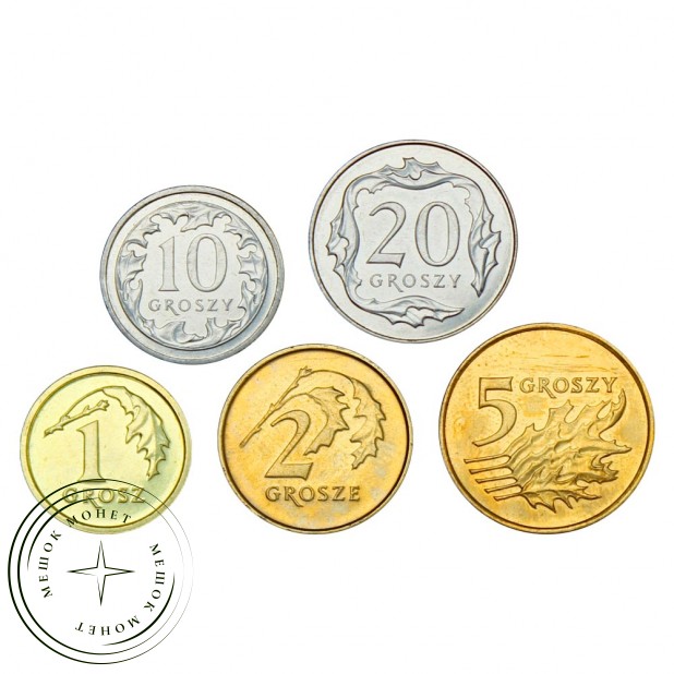 Польша Набор монет 2010-2014 (5 штук)