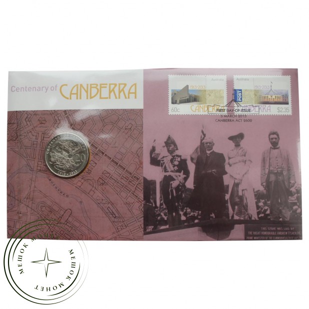 Австралия 20 центов 2013 100 лет Канберре (Буклет)