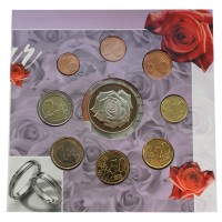 Бельгия Годовой набор монет ЕВРО 2003 Свадьба (8 штук и жетон)