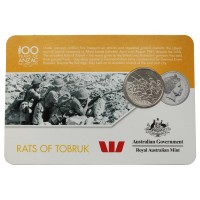 Австралия 20 центов 2016 Крысы Тобрука (От АНЗАК до Афганистана)
