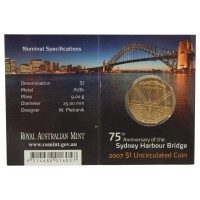 Австралия 1 доллар 2007 75 лет мосту Харбор-Бридж