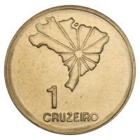 Бразилия 1 крузейро 1972 150 лет Декларации о Независимости