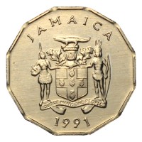 Ямайка 1 цент 1991
