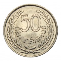 Монета Уругвай 50 сентесимо 1965