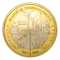Монета Кабо-Верде 250 эскудо 2015 40 лет Независимости