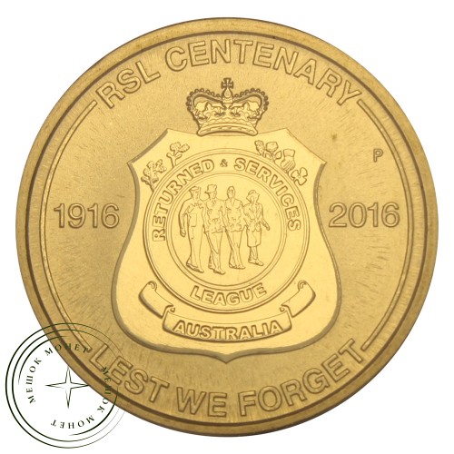 Австралия 1 доллар 2016 100 лет RSL — 93702056