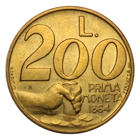 Монета Сан-Марино 200 лир 1991