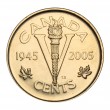 Канада 5 центов 2005 60 лет победе во Второй Мировой войне