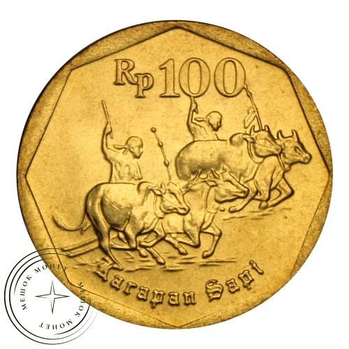 Индонезия 100 рупий 1998