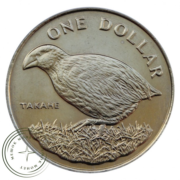 Новая Зеландия 1 доллар 1982 Такахе