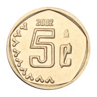 Мексика 5 сентаво 2002