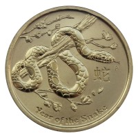 Австралия 1 доллар 2013 Год Змеи (Восточный календарь)