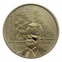Монета Австралия 1 доллар 2013 200 лет со дня рождения Людвига Лейхгардта