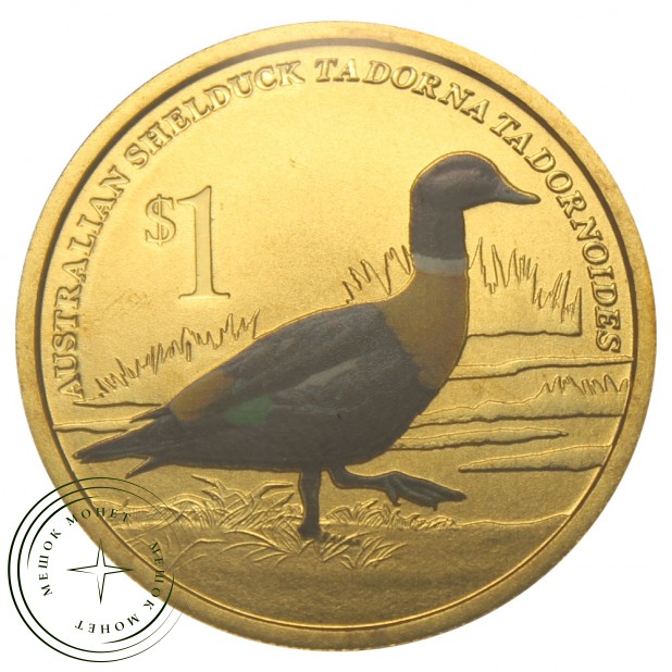 Тувалу 1 доллар 2013 Австралийский огарь (Австралийские Водяные Птицы)