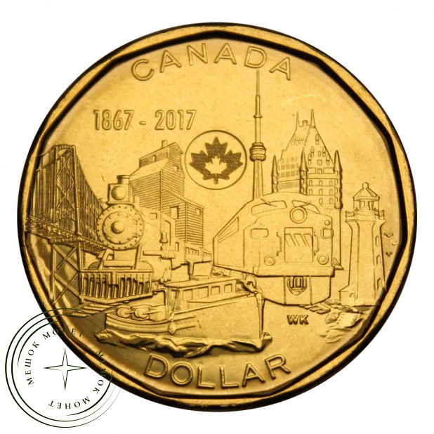 Канада 1 доллар 2017 Объединённая нация (150 лет Конфедерации Канады)