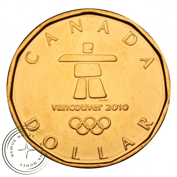 Канада 1 доллар 2010 Талисман (Олимпийские игры в Ванкувере)
