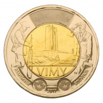 Монета Канада 2 доллара 2017 100 лет битве при Вими