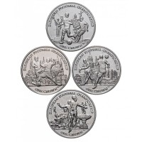 Остров Мэн Набор монет 1 крона 2012 Чемпионат Европы по футболу