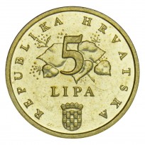 Монета Хорватия 5 лип 2011