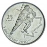 Канада 25 центов 2007 Хоккей (Олимпийские игры в Ванкувере)