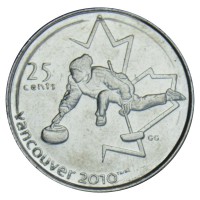Канада 25 центов 2007 Кёрлинг