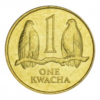 Монета Замбия 1 квача 1992