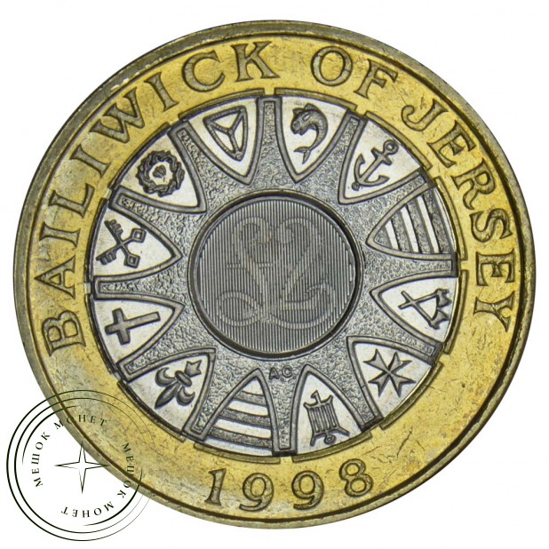 Джерси 2 фунта 1998