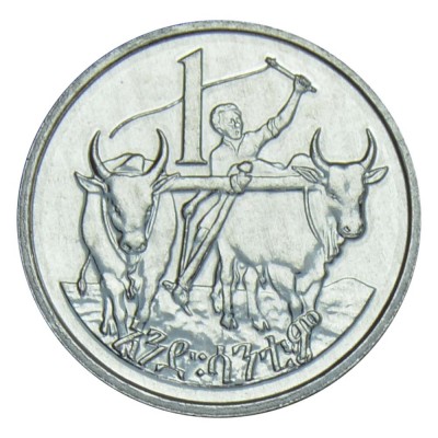 Монета Эфиопия 1 сантим 1977