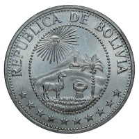 Боливия 1 песо 1980