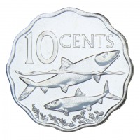 Монета Багамские острова 10 центов 2010